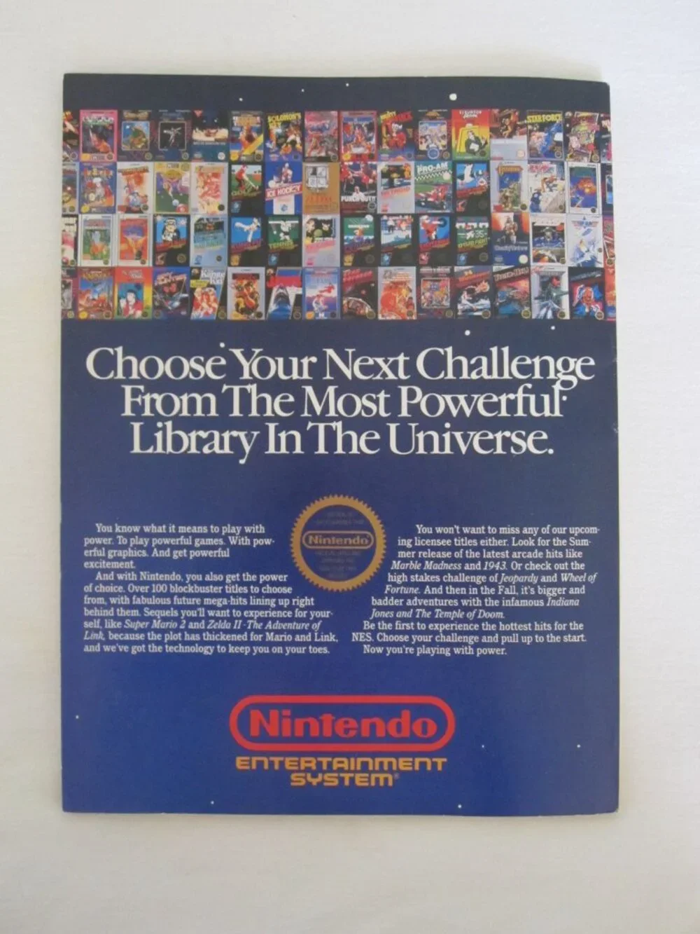 RARE - 1988 Nintendo Power #1 - Super Mario Bros 2 w/ Zelda Map Poster & Inserts